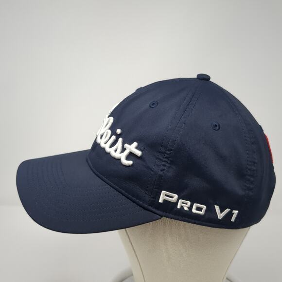 Titleist Slideback Hat Blue One Size Embroidered FJ Pro V1 Outdoor - Picture 3 of 10